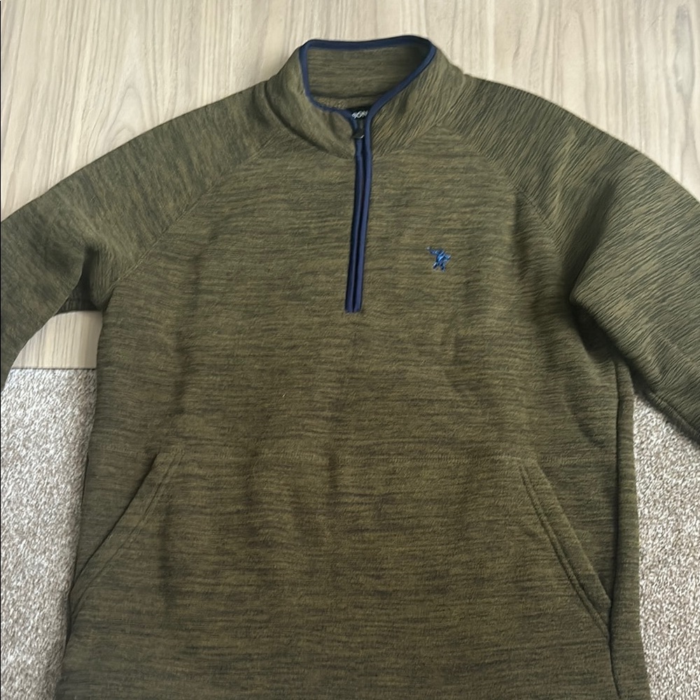 Bonobos Men's Olive Green Half-Zip Sweater